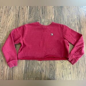 Fila Burgundy Sweatshirt with Logo